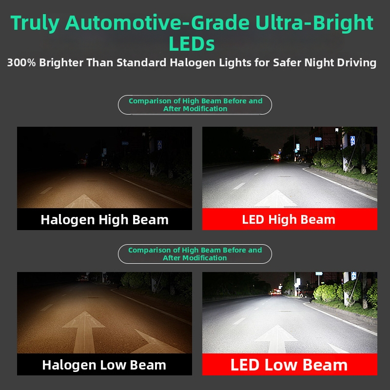 LED automobilska svjetla s laserskom lećom | 45-60W | 18600 lm | IP68 | 50000 h | LED izvor svjetla