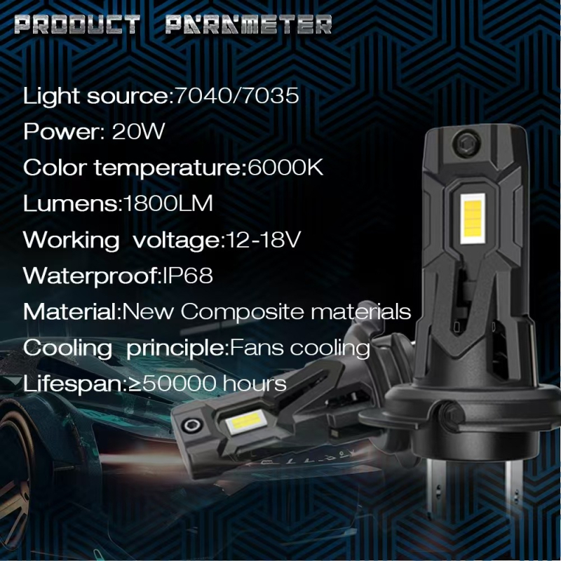 Far auto LED T7S, 30W, 12V, IP68, 3600LM, LED 7035
