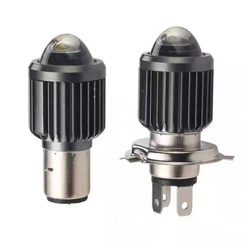 Motocyklové svetlo H4 BA20D, trojzubé uchytenie, kompatibilné s H6, 12-80V, hliníkové puzdro GC