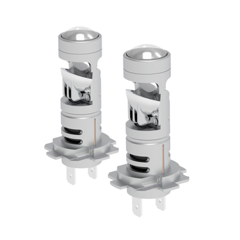 Automobilske LED prednje svjetlo s integriranom malom lećom – Model H7-V8T, 80W, DC12-18V, 4500LM, CSP3570