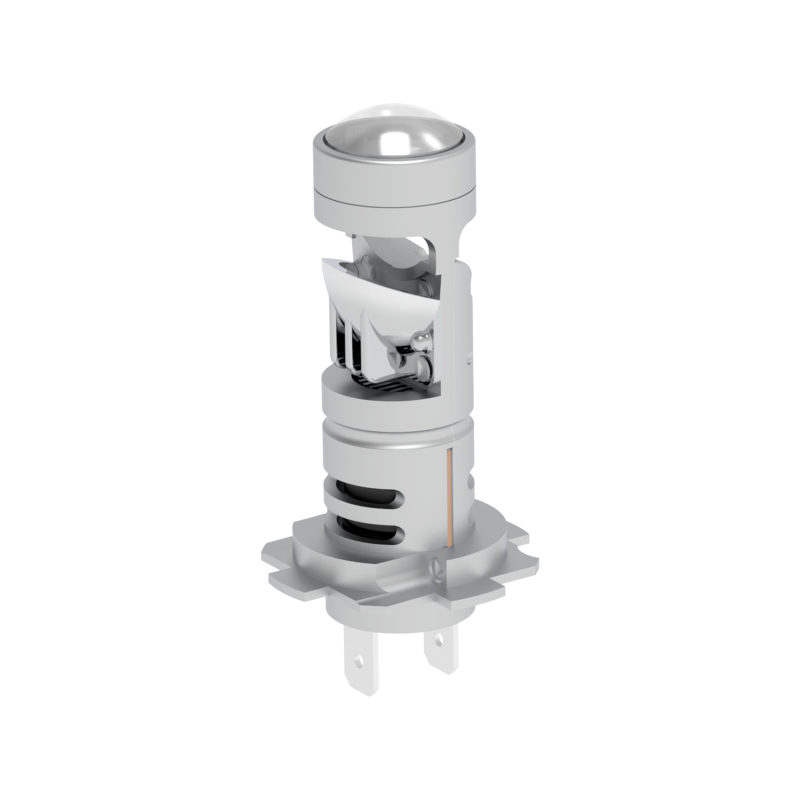 Automobilske LED prednje svjetlo s integriranom malom lećom – Model H7-V8T, 80W, DC12-18V, 4500LM, CSP3570