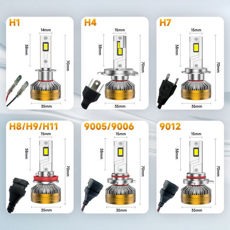 H4 LED автомобилен фар LC03S, 200W, 16000LM, 9-36V, IP68