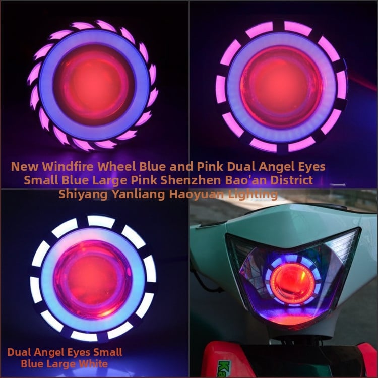 LED hlavné svetlo pre elektrický motocykel s dvojitým optickým objektívom a laserovým lúčom (10W, 12–80V, 1800 lm, CREE)