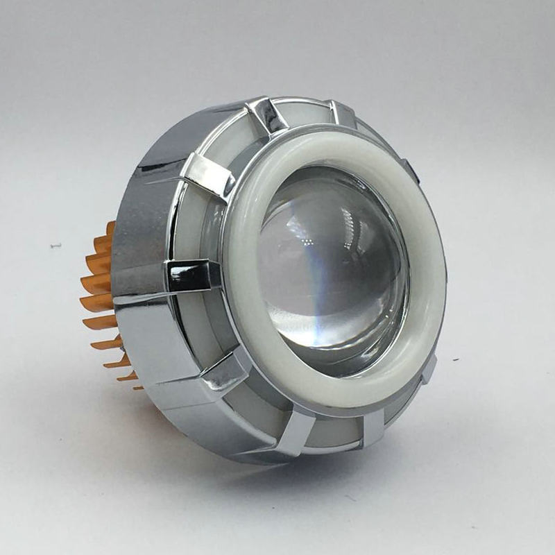 LED фар за електрически мотоциклет с двойна оптична леща и лазерен лъч (10W, 12–80V, 1800 lm, CREE)