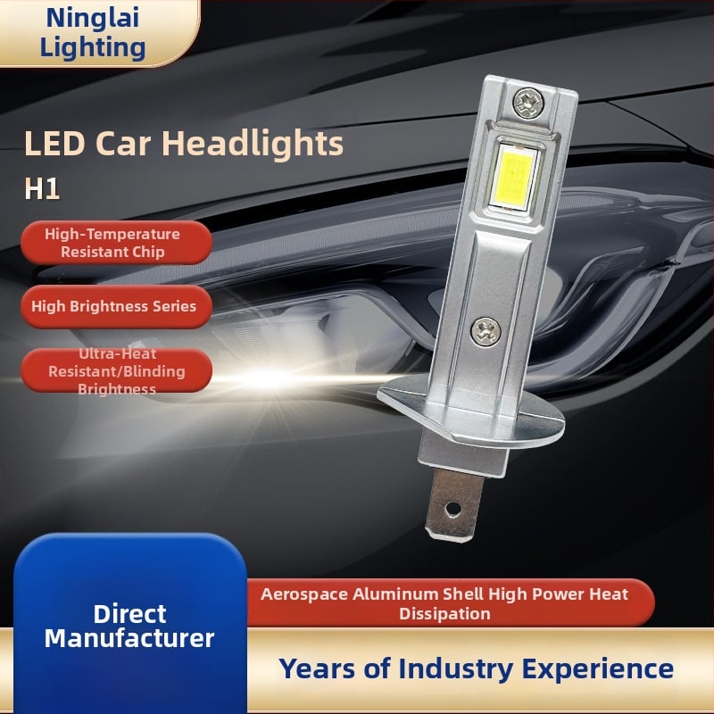 LED žiarovky do automobilových svetlometov H1/H3, s inline konektorom, Ning Lai, prispôsobiteľné, pre svetlá a mlhové svetlá