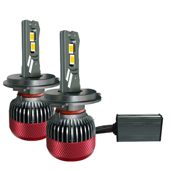 LED προβολέας αυτοκινήτου, υψηλής ισχύος 200W, 9-36V, με μια χαλκοσωλή, συμβατό με H1/H7/H9/H4/9012/9006/9005