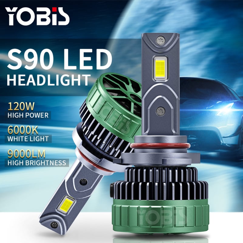 Auto LED prednje svjetlo H1/H4/H7, model S90, 8000 lm, 120W vrh / 80W stabilno, 12V