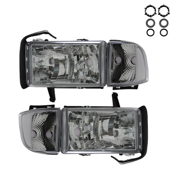 Priekinė lemputė Dodge Ram 1994-2001, PC+ABS, Skaidrus lęšis