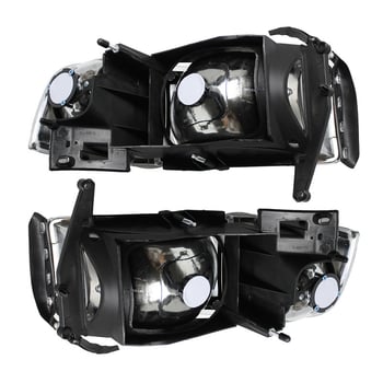 Priekinė lemputė Dodge Ram 1994-2001, PC+ABS, Skaidrus lęšis