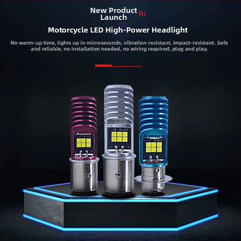 LED motocyklový svetlomet H4/H6-3030-12SMD-8-80V