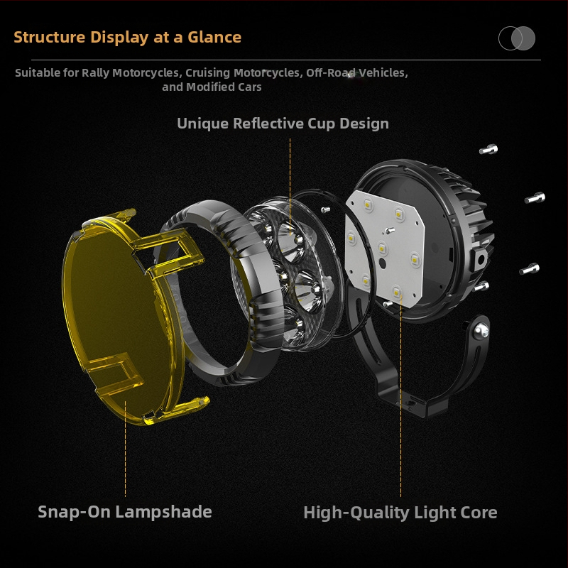 LED off-road reflektor, 7-LED, 60W, 3500 lm, 12-80V, IP67