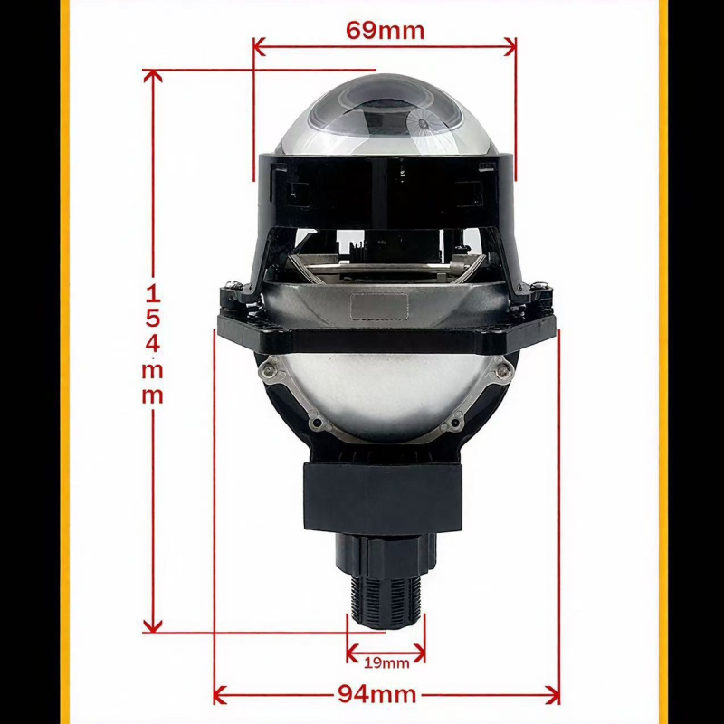 Laser LED far za automobil s dvostrukim osvjetljenjem i dvostrukim lećama (65W, 12V, IP68, 13200 lm, 50000 h)