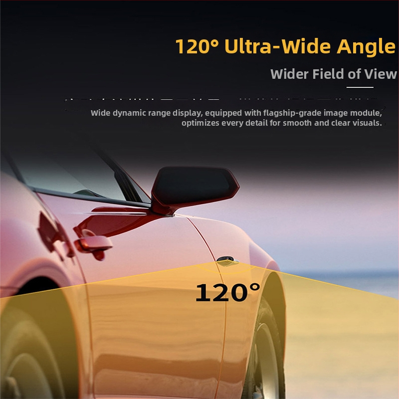 Kamera za stražnje ogledalo automobila u obliku peraja ajkule, 1080p HD, 170° široki kut, 5V napajanje