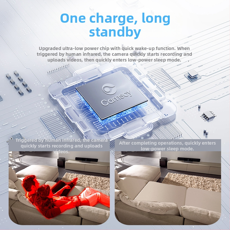 Κάμερα IP CAMSOY T9G5/W5, 3 MP CMOS/2K αισθητήρας, ανάλυση 2304x1296P, νυχτερινή όραση έως 8–10 μέτρα