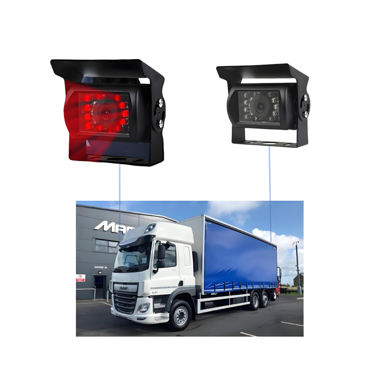 Инфрачервена камера за ремарке, водоустойчива за обратно виждане, 1920x1080, 24V, 180° регулируема, корпус от цинкова сплав