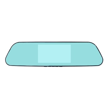 Dvigubo objektyvo automobilių vaizdo registratorius su priekinio ir galinio įrašo funkcijomis, 4,5 colių veidrodinis ekranas (1080P, 170° platus kampas, 32GB atmintis)