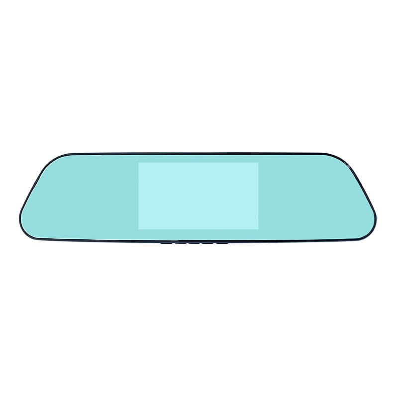 Dvigubo objektyvo automobilių vaizdo registratorius su priekinio ir galinio įrašo funkcijomis, 4,5 colių veidrodinis ekranas (1080P, 170° platus kampas, 32GB atmintis)