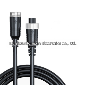 4-jadrový video kábel s leteckým konektorom na BNC pre automobilovú kameru, DVR, M12 konvertor, RoHS