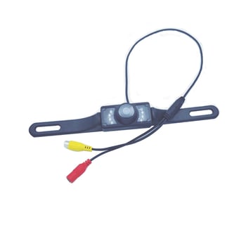 Autó hátsó kamera kijelzővel, 2,4G vezeték nélküli modul, infravörös rendszámtábla-kamera, tolató kép, 120° látószög, 480x272 felbontás