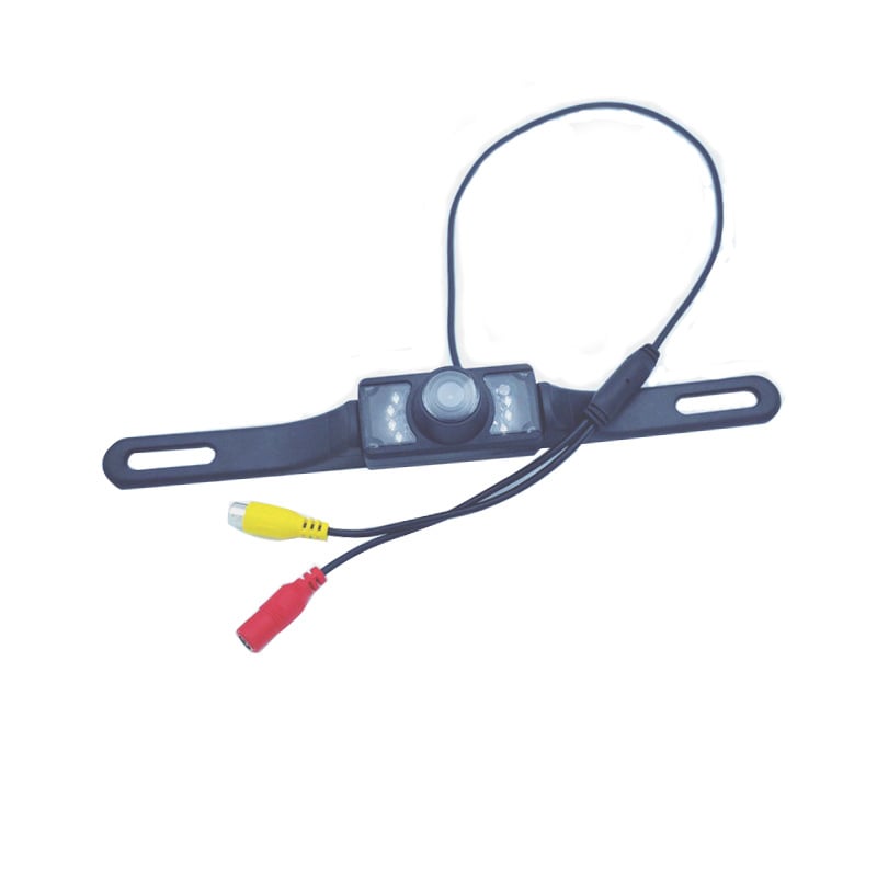 Autó hátsó kamera kijelzővel, 2,4G vezeték nélküli modul, infravörös rendszámtábla-kamera, tolató kép, 120° látószög, 480x272 felbontás