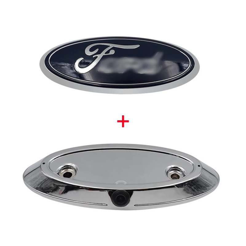 Universális Ford F-Series hátsó kamerához a logóhoz, 1080p, 170° látószög, 12V, CVBS, tükrözött kép