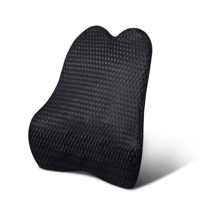 Лумбална опора за автомобил и офис стол — паметна пяна, калъф от полиестер, едноцветен модел, модерен минималистичен стил, персонализирана изработка