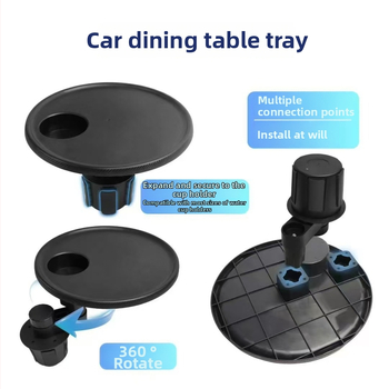 Automobilski držač za čašu s rotirajućim višefunkcijskim mehanizmom, plastičan, ugradnja, univerzalna kompatibilnost