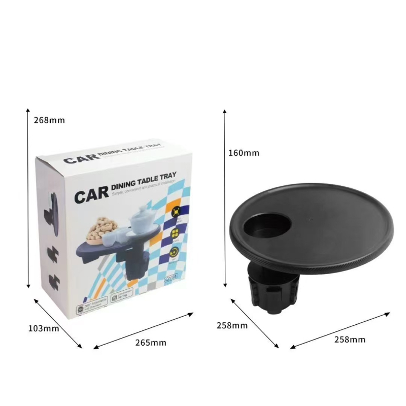 Automobilski držač za čašu s rotirajućim višefunkcijskim mehanizmom, plastičan, ugradnja, univerzalna kompatibilnost