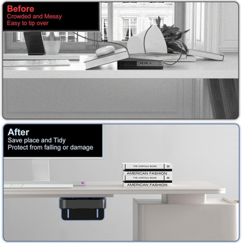 VESA montážny držiak pre mini PC/thin client, nastaviteľný, kovová konštrukcia, 500 g, stolný dizajn