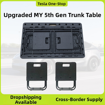 Tesla Model Y stražnji prtljažnik – prijenosni sklopivi stol, plastični materijal, ugradnja klikom