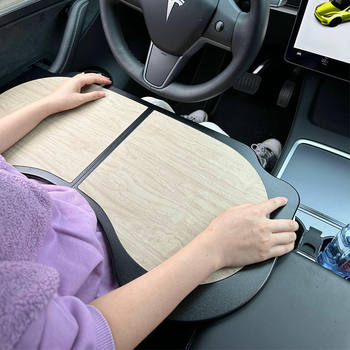 Furunshi Auto stol za Model 3/Y, sklopivi mali stol za mobilni ured i šminkanje