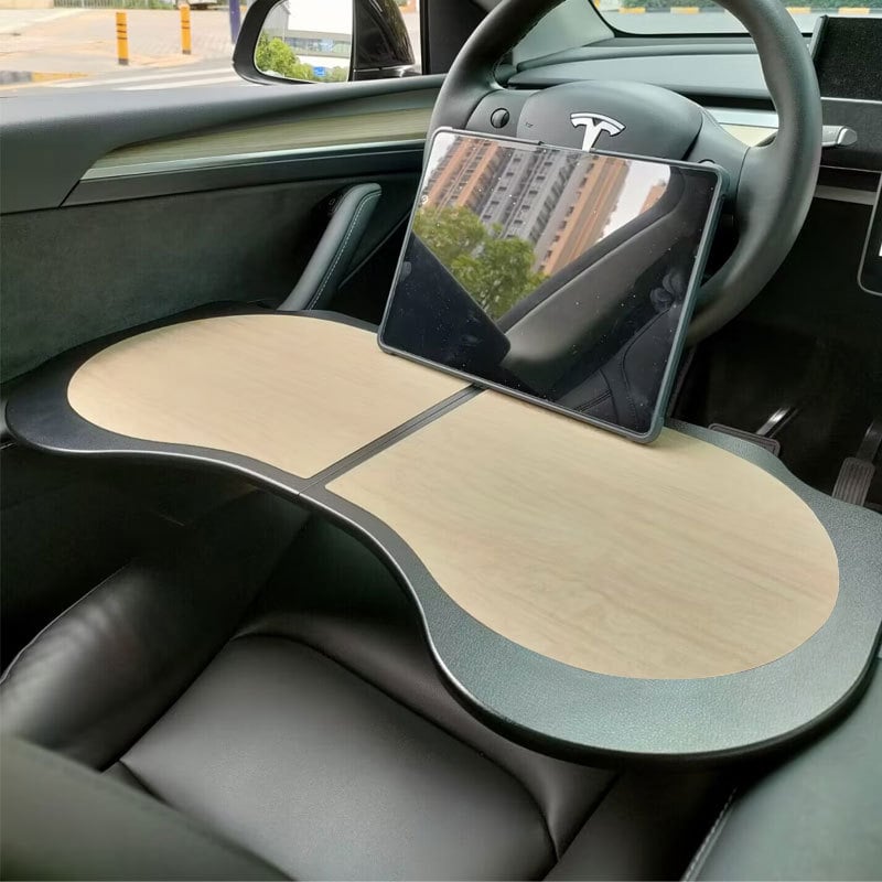 Furunshi Auto stol za Model 3/Y, sklopivi mali stol za mobilni ured i šminkanje