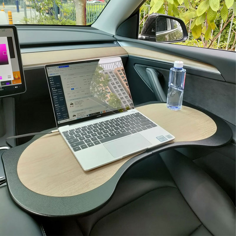 Furunshi Auto stol za Model 3/Y, sklopivi mali stol za mobilni ured i šminkanje