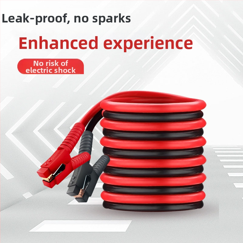 Auto ārkārtas iedarbināšanas vads ar vara pārklātu alumīniju, aligatora klipsi, garums 2–5 m vai pēc pasūtījuma