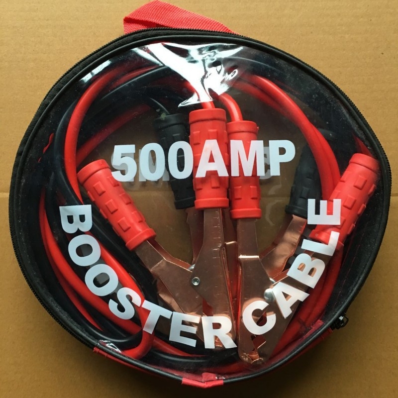 Kabel za bateriju automobila s krokodilskim kliještima, 500A, čisti bakreni vodič, PVC izolacija