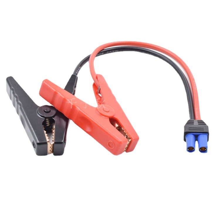 EC5 avarinio paleidimo maitinimo kabelis su klipais, skirtas automobiliams ir visureigiams, PVC izoliacija, CE sertifikatas, 1050 pluoštų itin minkštas laidinys