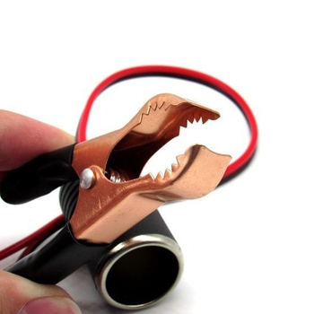 Kabel za spajanje baterije automobila na utičnicu upaljača, bakrena ženska veza, presjek 2,5 mm², 50 A