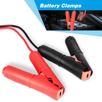 Cablu de conectare a bateriei auto cu cleme croco, lungime 1 m, pentru pornire de urgență