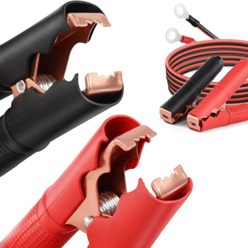 Cablu de conectare a bateriei auto cu cleme croco, lungime 1 m, pentru pornire de urgență