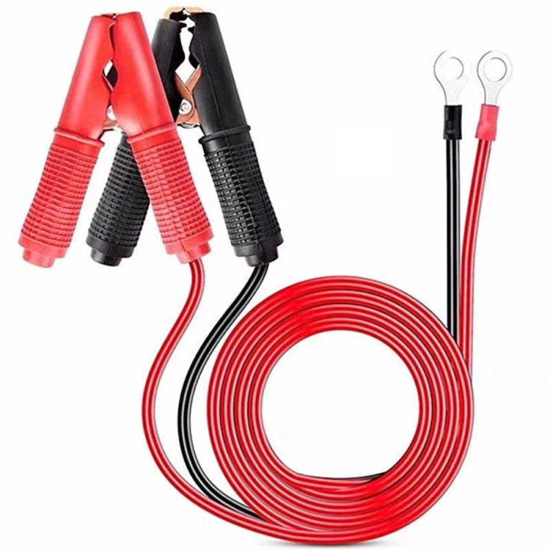 Cablu de conectare a bateriei auto cu cleme croco, lungime 1 m, pentru pornire de urgență