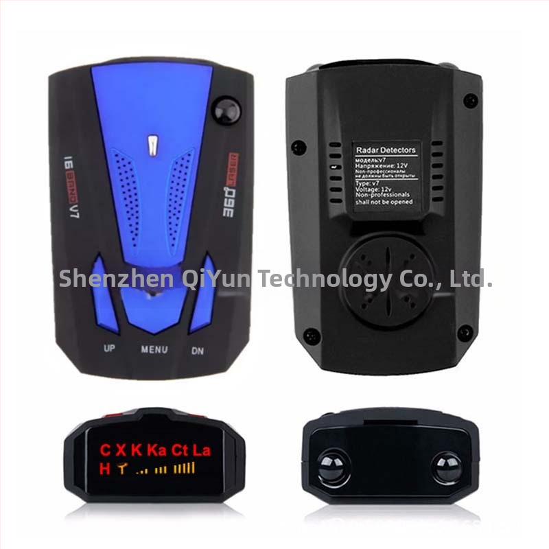 Automobilový laserový radar a detektor rýchlosti s varovaním V7, ABS/PC kryt