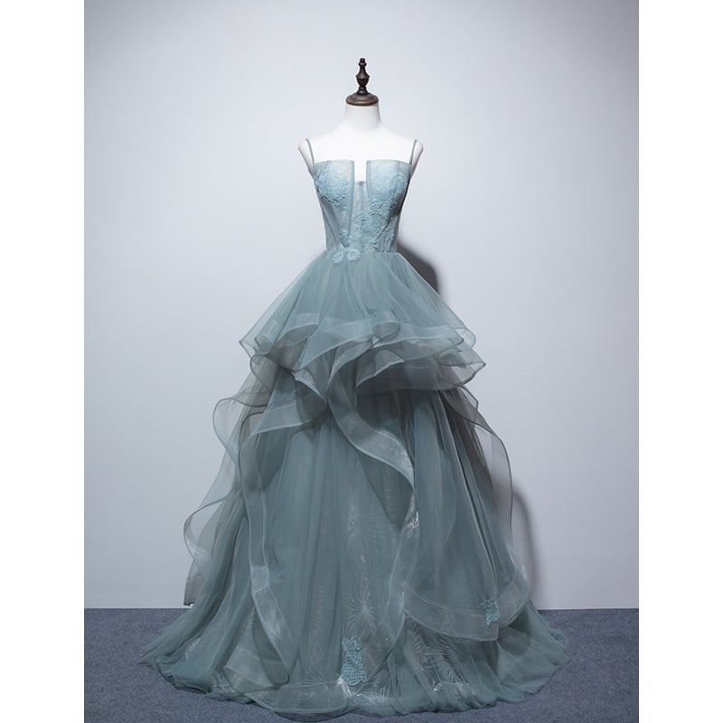 Rochie de seară fără bretele cu fustă tutu pentru reprezentații pe scenă, fără mâneci, lungă, poliester