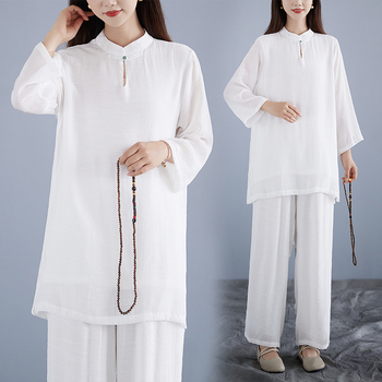 Памучен зен халат за медитация – комплект, 95%+ памук, висока температурна обработка, есен 2025