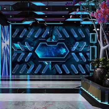 Tapet pentru perete cu senzație 3D, stil industrial (Material: fibră chimică; Funcție: rezistent la pete; Compoziție în straturi: 3; Tip de decor: tip model; Stil: simplu modern)