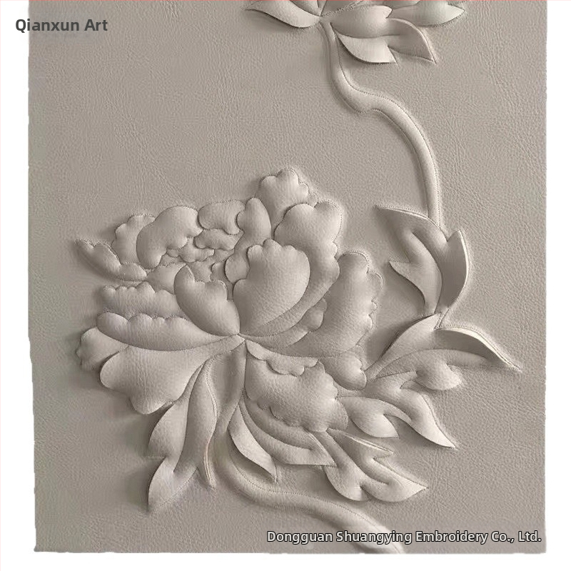 Mākslīgās ādas sienas fona panels, vienkāršs mūsdienīgs stils, ainavas raksts, pielāgošana pieejama, Gold Balance