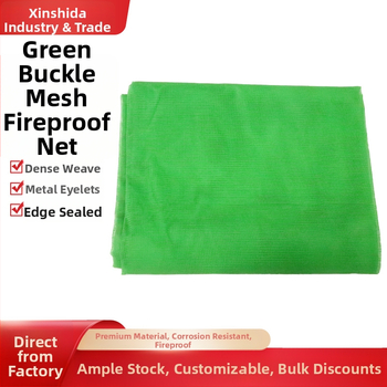 Csatos keretes építési védőháló PVC tűzálló kivitelben, építkezésekhez