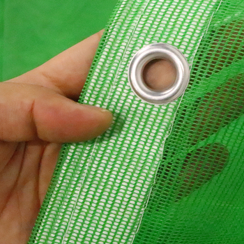 Csatos keretes építési védőháló PVC tűzálló kivitelben, építkezésekhez