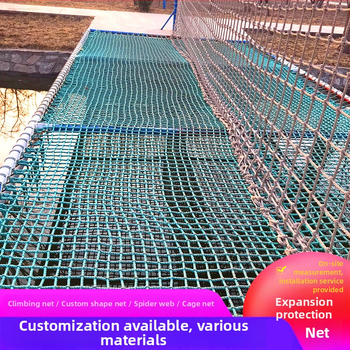 Chuangbo nylon mászóháló kültéri használatra – védőháló gyerekek számára, modell: mászóháló, erkély dekorációhoz és lépcsővédelmi célokra.