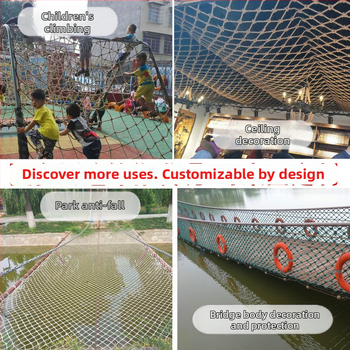 Chuangbo nylon mászóháló kültéri használatra – védőháló gyerekek számára, modell: mászóháló, erkély dekorációhoz és lépcsővédelmi célokra.