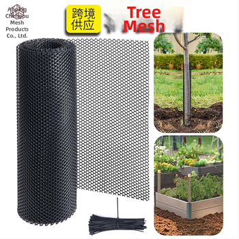 Műanyag hálókerítés fák védelmére az állatok által okozott harapás ellen; védő és dekoratív háló tenyésztésre